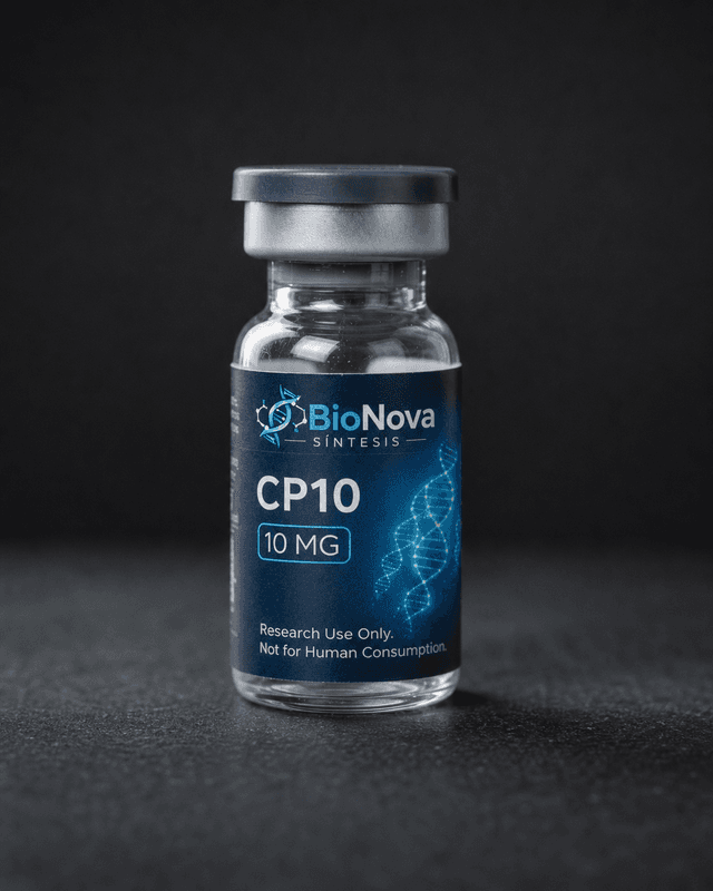 Vial BioNova CP10 10 mg para uso exclusivo de investigacion